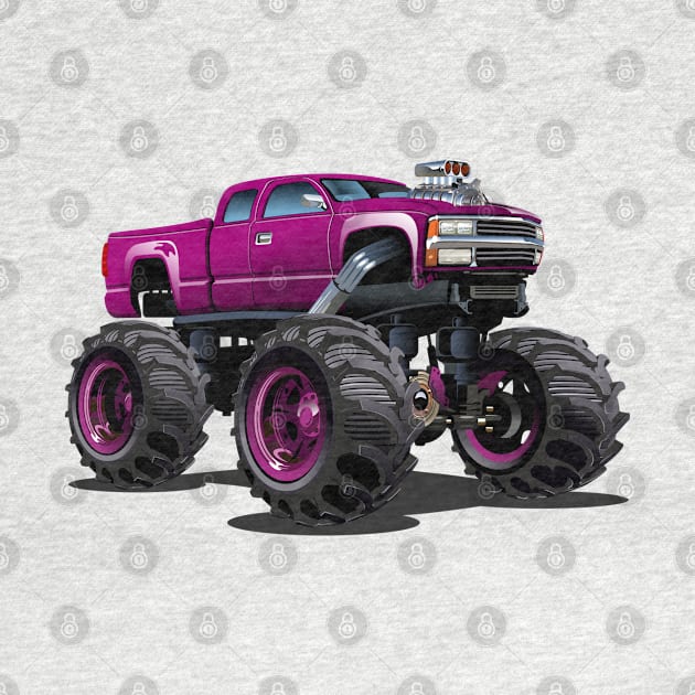 cartoon monster truck by Mechanik